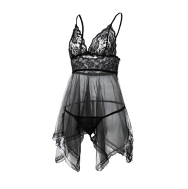 Sexy Lingerie Sexy Lingerie Front Slit Nightdress - Image 7