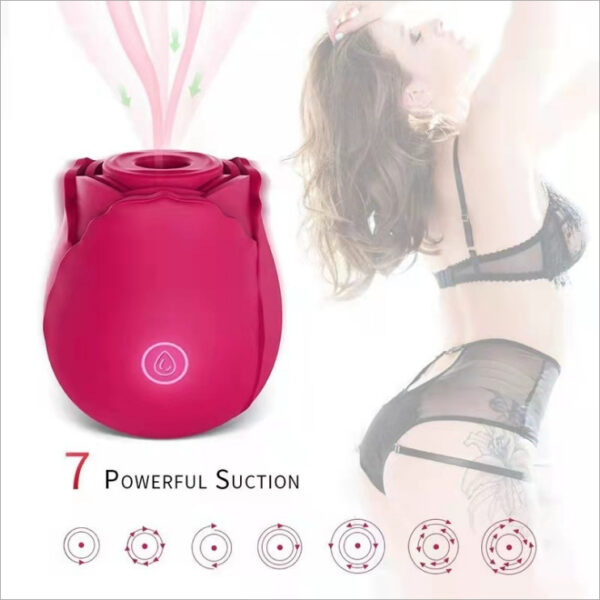 Huafeihua Rose Sucking Tongue Licking Vibrating Vibrating Egg Female  Toy Articles - Image 2