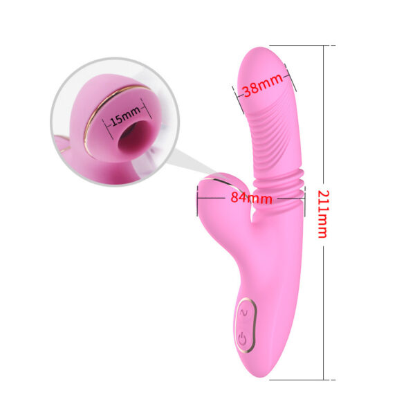 Automatic telescopic sucking vibrator - Image 3