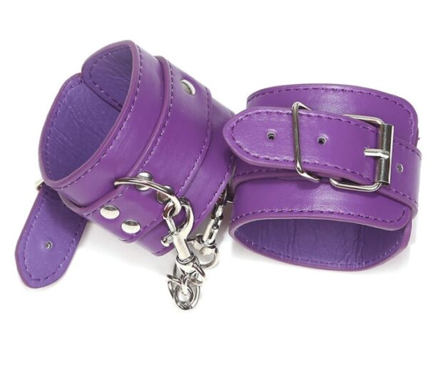 BDSM Handcuffs PU Leather - Image 3